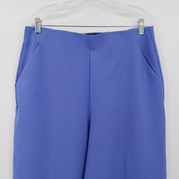 Torrid Wide Leg Studio Refined Crepe High Rise Pant Pull On 12 TALL Periwinkle - Picture 6 of 15